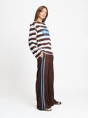 Bruin gestreepte longsleeve joy