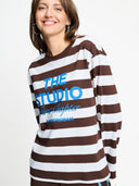 Bruin gestreepte longsleeve joy