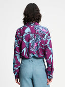 Donker paarse blouse mila