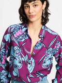 Donker paarse blouse mila