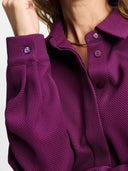 Donker paarse jumpsuit plum