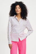 Off-white gesteepte blouse