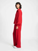 Rode blouse chili red