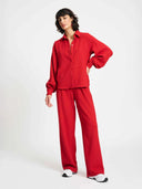 Rode blouse chili red
