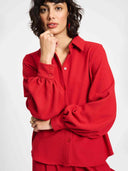 Rode blouse chili red