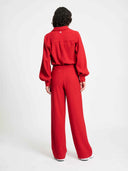 Rode wide-leg pantalon