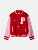 Rood-roze baseball jas