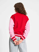 Rood-roze baseball jas