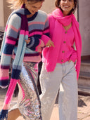 Multi gestreepte trui