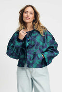 Gebloemd jasje floral jacquard