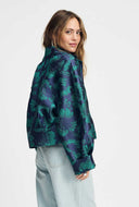 Gebloemd jasje floral jacquard