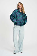 Gebloemd jasje floral jacquard