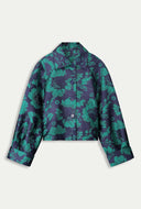Gebloemd jasje floral jacquard