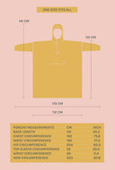 Regenponcho breton blue