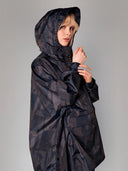 Regenponcho back to black anorak