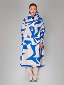 Blauwe regenponcho blue dance