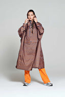 Regenponcho breton blue