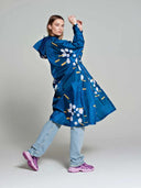 Regenponcho japanese blossom