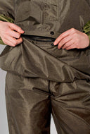 Groene regenjas herringbone anorak
