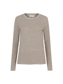 Beige gestreepte longsleeve caleb