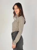 Beige gestreepte longsleeve caleb