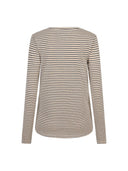 Beige gestreepte longsleeve caleb