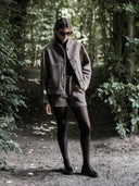Bruine wollen jas cesar woolblend jacket