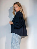 Donkerblauwe kimono par
