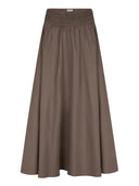 Donkerbruine maxi rok ilyssa