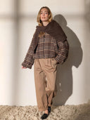 Geruite bomber jacket cidore