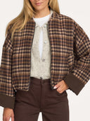 Geruite bomber jacket cidore