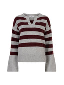 Grijs gestreepte pullover vaness