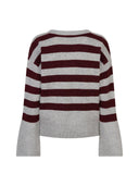Grijs gestreepte pullover vaness