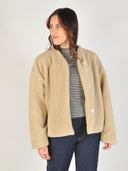 Lichtbruine teddy jacket celio