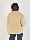 Lichtbruine teddy jacket celio