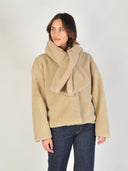 Lichtbruine teddy jacket celio