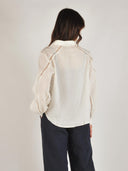 Blouse met ajour details