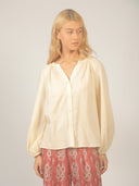 Luchtige lichtgele blouse