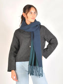 Lange sjaal met franjes