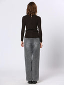 Donker bruin gestreepte longsleeve