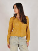 Gebreid vest met ajour details