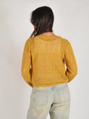 Gebreid vest met ajour details