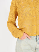Gebreid vest met ajour details