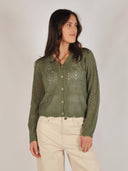 Gebreid vest met ajour details