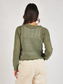 Gebreid vest met ajour details