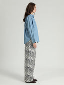Lichtblauwe blouse tera