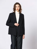 Navy blazer met krijtstreep
