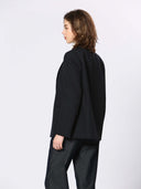 Navy blazer met krijtstreep