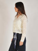 Gebreid vest met ajour details