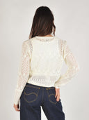 Gebreid vest met ajour details